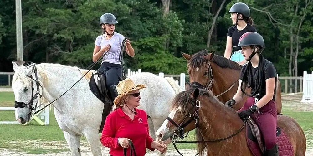 Horseback riding lessons at WildeWood Farm